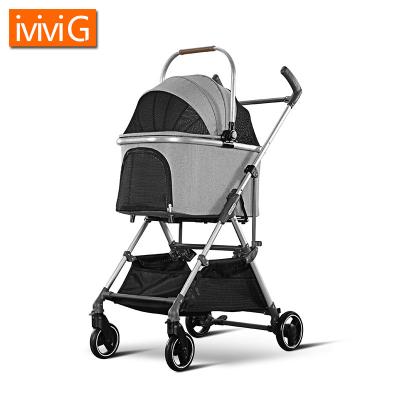 China M803 Animal Pet Small and Medium Detachable Baby Stroller for Dog and Cat Foldable 2 in 1 Pet Stroller for sale