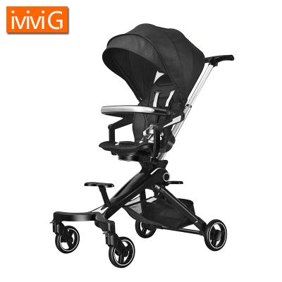 China Unable to Lie Down Sun-Shading U3 Integrated Large Load Stroller with 360 Degree Rotating Baby Stroller Steering 3 in 1 for sale