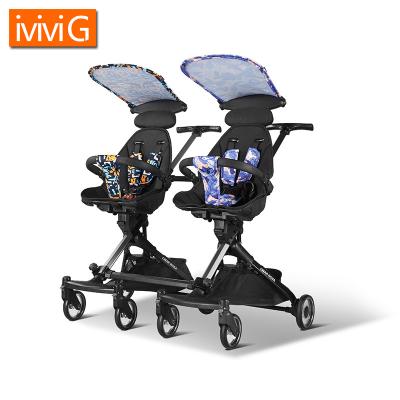 China Unable to lie down SUV02 foldable stroller that can't lie down is suitable for 6-36 months two person stroller for sale