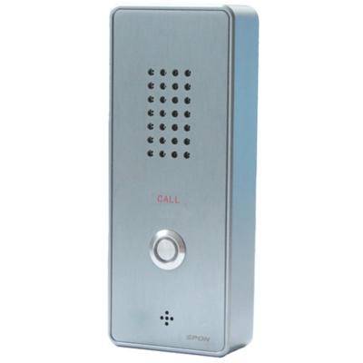 China Wall Mount Compact Hands-free Duplex Two-way Duplex Single-Button IP Network Light Weight Network Audio Intercom Panel for sale