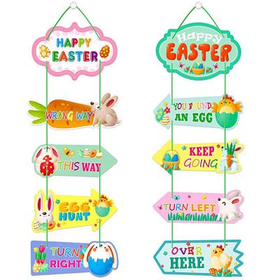 China Easter Opens Festival Border Theme Resurrection Porch Hanging Logo, External Wall Wavy Pendant Decoration for sale