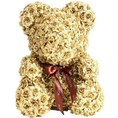 China Mother's Day Party Gifts Flower Rose Teddy Bear 25cm For Mothers Day Gifts for sale