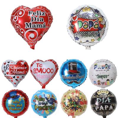 China Mother's Day Decorate 2022 Foil Balloons Mother's Day Party Decoration 18inch Spanish Balloons Mother's Day Party Decorations for sale