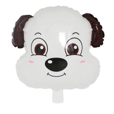 China Animals Balloons Dog Head Balloons Aluminum Film Animal Balloons Toy Balloons For Baby Shower Kids Birthday Wedding Party Forest Party for sale