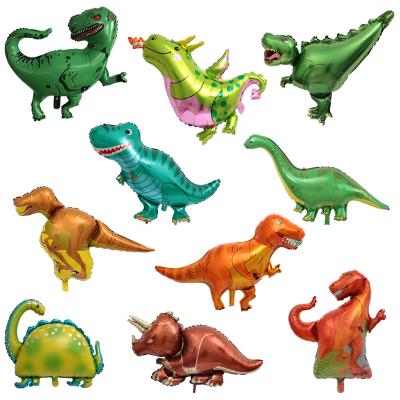 China Toy Dinosaur Balloons Dinosaur Party Gift Supplies Dinosaur Foil Balloons Mylar Helium Jungle Foil Balloons for Jungle Theme Party for sale