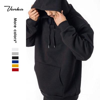 China OEM White Windproof Casual Black Hooded Winter Sweater Cotton Sweater Wholesale Acrylic Waterproof Men Large Plus Size Mens Hoodies for sale