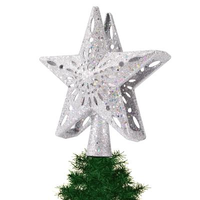 China High Quality Christmas Tree Star Topper LED Projection Light For Christmas 2022 Decoration for sale