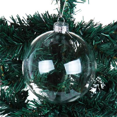 China 60mm Acrylic Clear Ball Ornaments For Christmas Tree Hanging Bauble Home Decor Ball Transparent for sale