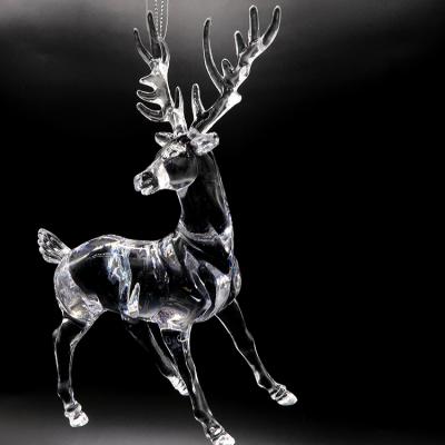 China Christmast Ornament Christmas Ornaments Clear Deer Party Supplies Birthday Decorations for sale