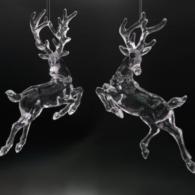 China Wholesale Custom Christmast Ornament Party Supplies Deer Decorations Acrylic Christmas Ornaments for sale