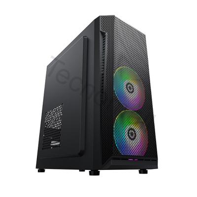 China Tecnomall Computer PC Steel Gaming PC Case Glass M-atx Gaming Case for sale