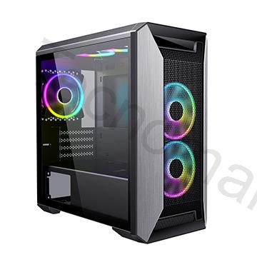 China With Side Panel Window Tecnomall Produced Micro Mesh Gaming PC Case With ARGB Logo for sale