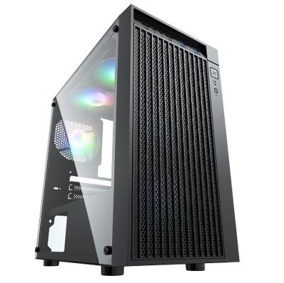 China With Stylish Side Panel Window ITX / MICRO ATX Black Mesh Front Panel Micro-Tower HM07 for sale