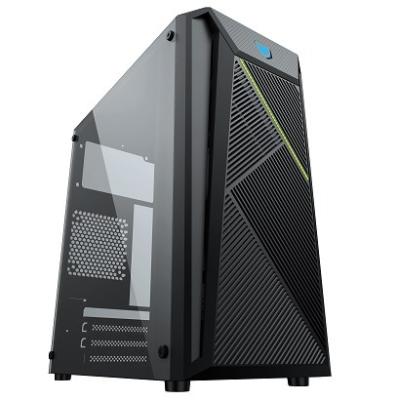 China With Side Panel Window ITX / MICRO ATX Gaming Face With RGB LED Lighting Black MA06 for sale