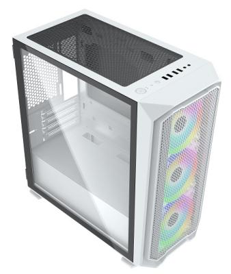 China With Side Window ITX / MICRO ATX Metal Mesh Design White Stylish Front Panel H1WT for sale