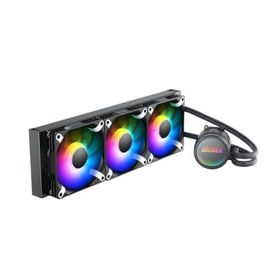 China Cooler 120/240/360 CPU OEM LED Liquid Cooler System By Water Cooling Colorful Light High Quality Liquid Fans for sale