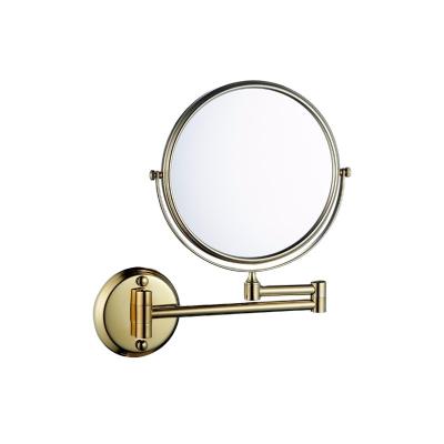 China HSY-1307A Gold Swivel Makeup Magnifying High End Fancy Mirror for sale