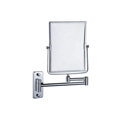 China HSY3052 Wall Mounted Flexible Swivel Magnifying Square Makeup Wall Mirror for sale