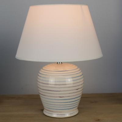 China New Classical Hand Painting Chandelier Lamp Wholesale Modern Design Style Home Decor Bed Side Table Lamp YH 19117-1 With Lampshade for sale