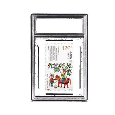 China Fashion Stamp Collection Best Selling Acrylic Simple Case Rounded Corners Display Slab for sale