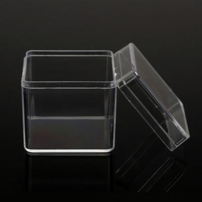 China Small Aseptic Clear Plastic Box Coin Container Packaging Dime Display Storage With Lid for sale