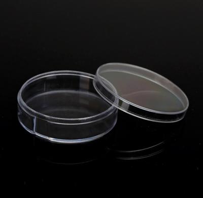 China Aseptic Small Round Clear Acrylic Plastic Money Display Box Coin Storage Container for sale