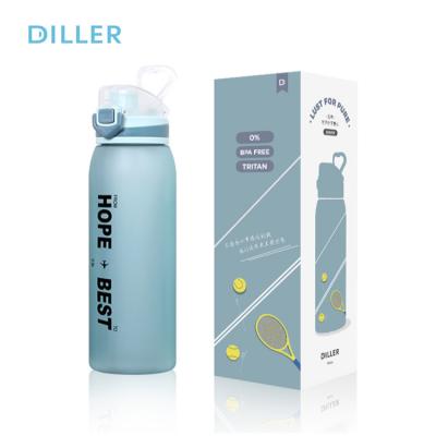 China Outdoor Tritan-D20-900ML Anti-drop water bottle portable fitness strong and resistant to fall and not easy to deform sports kettle for sale