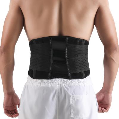 China ATAN Pressurized Adjustable Double Pull Lower Back Exerciser Lumbar Support Pain Relief Waist Support Band With Aluminum Support for sale