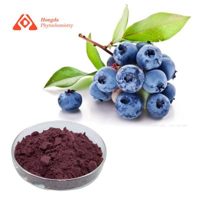 China Pure Plant Blueberry Extract 25% Anthocyanin Powder For Food Grade for sale