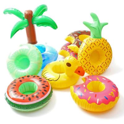 China Sustainable Inflatable Flamingo/Unicorn Tree/Doughnuts/Cup Holder Coconut/Crab Beach Duck Floating Drink Swimming Pool for sale