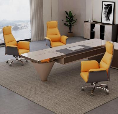 China Large Competitive Price Adjustable (Height) Modern Executive Leather Office Chair And Large Multifunctional Boss for sale