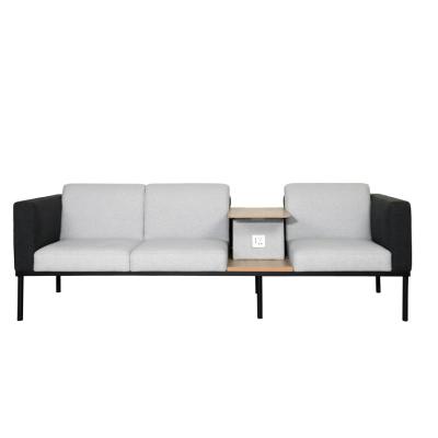 China Reclining Office Sofa Commercial Public Waiting Sofa Multifunctional Seating With Power Charging Socket for sale