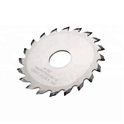 China High Precision Cutting Machine Teeth Solid Carbide V Flute Cutting Blade Circular Saw Blade for sale