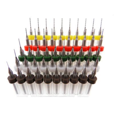 China Jewelry SOAO PCB Drill Bit Set Small Hard Alloy Jewelry Bit Material Plastic Cutting Drill Set 0.3-1.2mm for sale