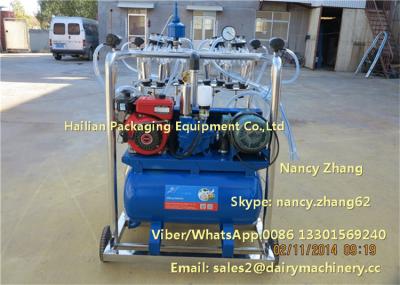 China Diesel Engine And Electric Motor Cow Milking Machine With Jetter Tray Washing for sale