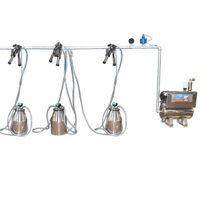 China HL-JN10 Dairy Cow Farm Three Bucket Milking Machine with 25L Milking Bucket for sale