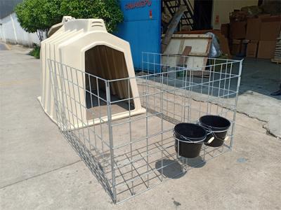 China Dairy Farm Cow Calf Hutch Calf Feeding Equipment With Food Grade Bucket for sale