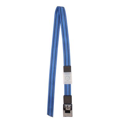 China Premium Blue Nylon Cow Collar With Buckle Closure And Chip Placement Hole for sale