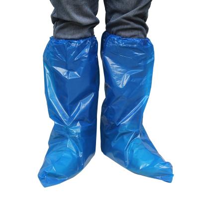 China 18G Blue Veterinary Disposable Shoe Covers with Machine and Hand Craft for sale