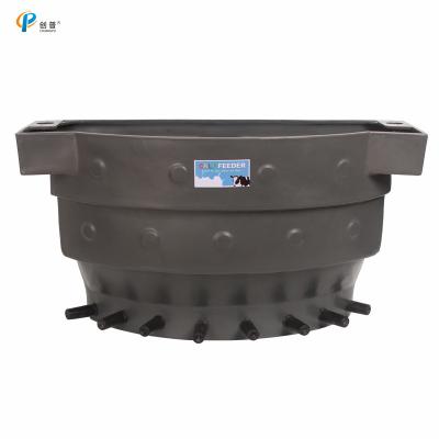 China 38L Polyethylene Goat Feeding Bucket Multiple Nipples for sale