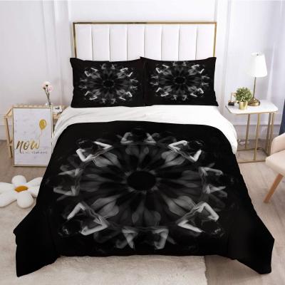 China Factory Price Nondisposable Bedding Set 3 Pieces New Mandala Bohemian Style 3D Digital Printing Bedding Duvet Cover Set for sale