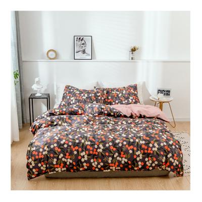 China Nondisposable Home Textile Fashion Queen Size Bed Quilt Colorful Cover Sheet Set Cotton Printed Fabric Design Bedding Sheet for sale