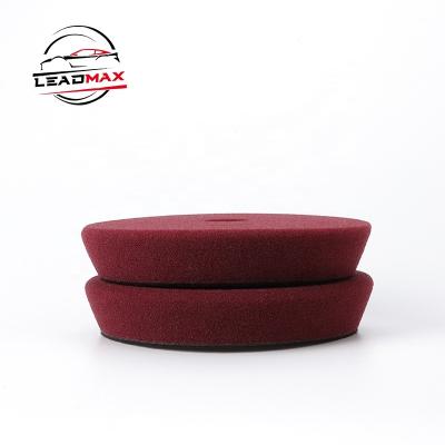 China Strong Durability LEADMAX Car Maintenance Affecting DA Foam Polish Pad Medium Cutting Foam Polishing Pad Dia130mm/150mm for sale