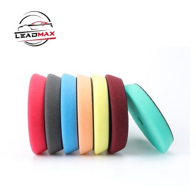 China Strong Durability Beveled Edge 5 Inch OEM Car Custom Polish Pad For DA Machine For Heavy Cutting for sale