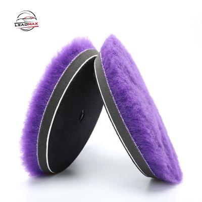 China LEADMAX Bodywork New Arrival 100% Pure Wool Dark Purple Polishing And Polish Pad for sale