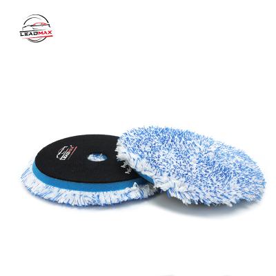 China Hot Selling High Brightness Microfiber Waxing Pad For Car Maintenance Light Cut Polish Pad Wheel Polish for sale