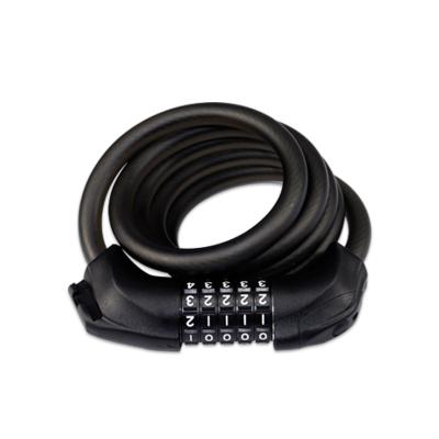 China Alloy steel SENDE 5 digit combination wire bicycle cable lock for bike motorcycle with steel chain ebike cycling with light for sale