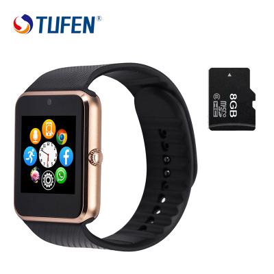 China New Alarm Smart Watch GT08 Timing Notification Support Sim Card Connectivity Android Phone Smart Watch for sale