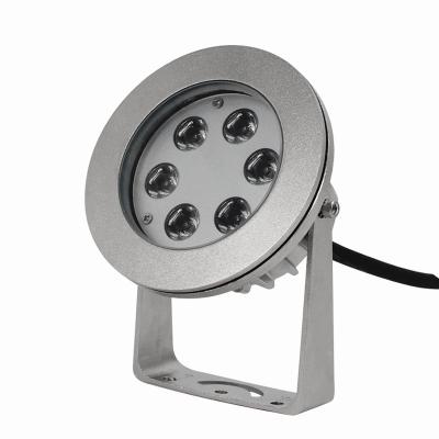 China 18W 316L Stainless Steel Fountain Waterfall 6*4w 4in1 RGBW DMX512 LED Floating Bottom Water Light for sale