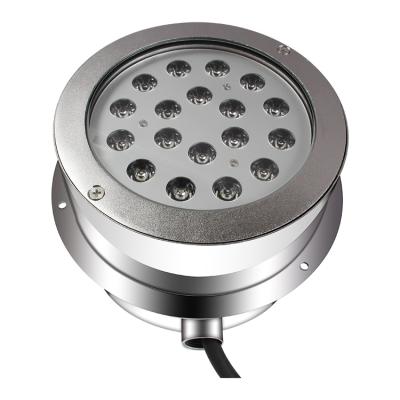 China Pools type 54W single color / RGB / rgbw waterproof 316L stainless steel recessed 24V led underwater pool lights for sale